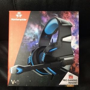 GAMING HEADSET - Blue Headphones Mic LED Streaming
